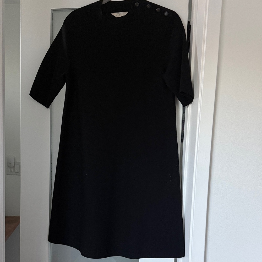 Sezane Black Mini Dress